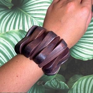 *5/$20 or 3/$15* Large Wooden Cuff Bracelet